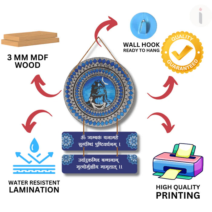 महामृत्युंजय मंत्र  Shivji Wall Hanging