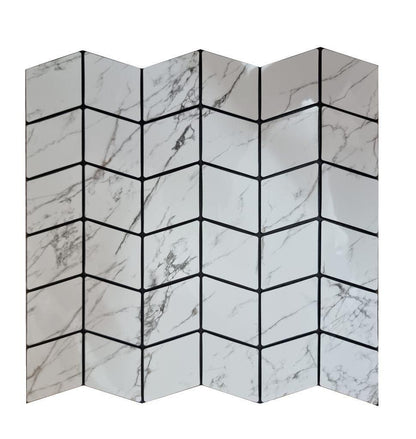 Waterproof Glass Mirrors Mosaic Diamond Pattern Tiles