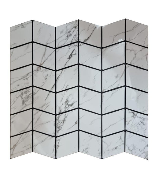 Waterproof Glass Mirrors Mosaic Diamond Pattern Tiles