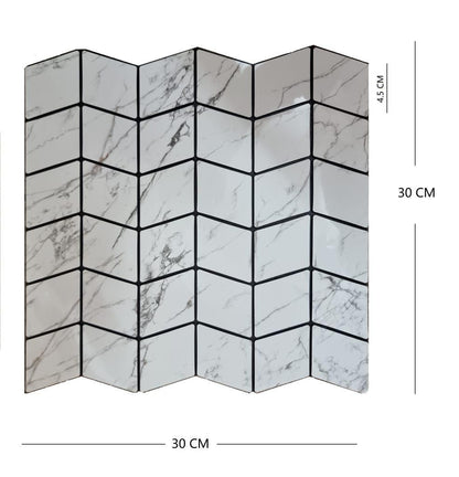 Waterproof Glass Mirrors Mosaic Diamond Pattern Tiles